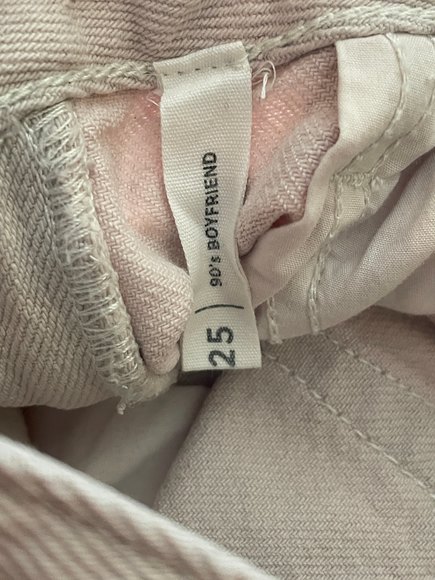 PacSun 90's Boyfriend Junior's Size 25 Pink Denim Jeans - Picture 11 of 11